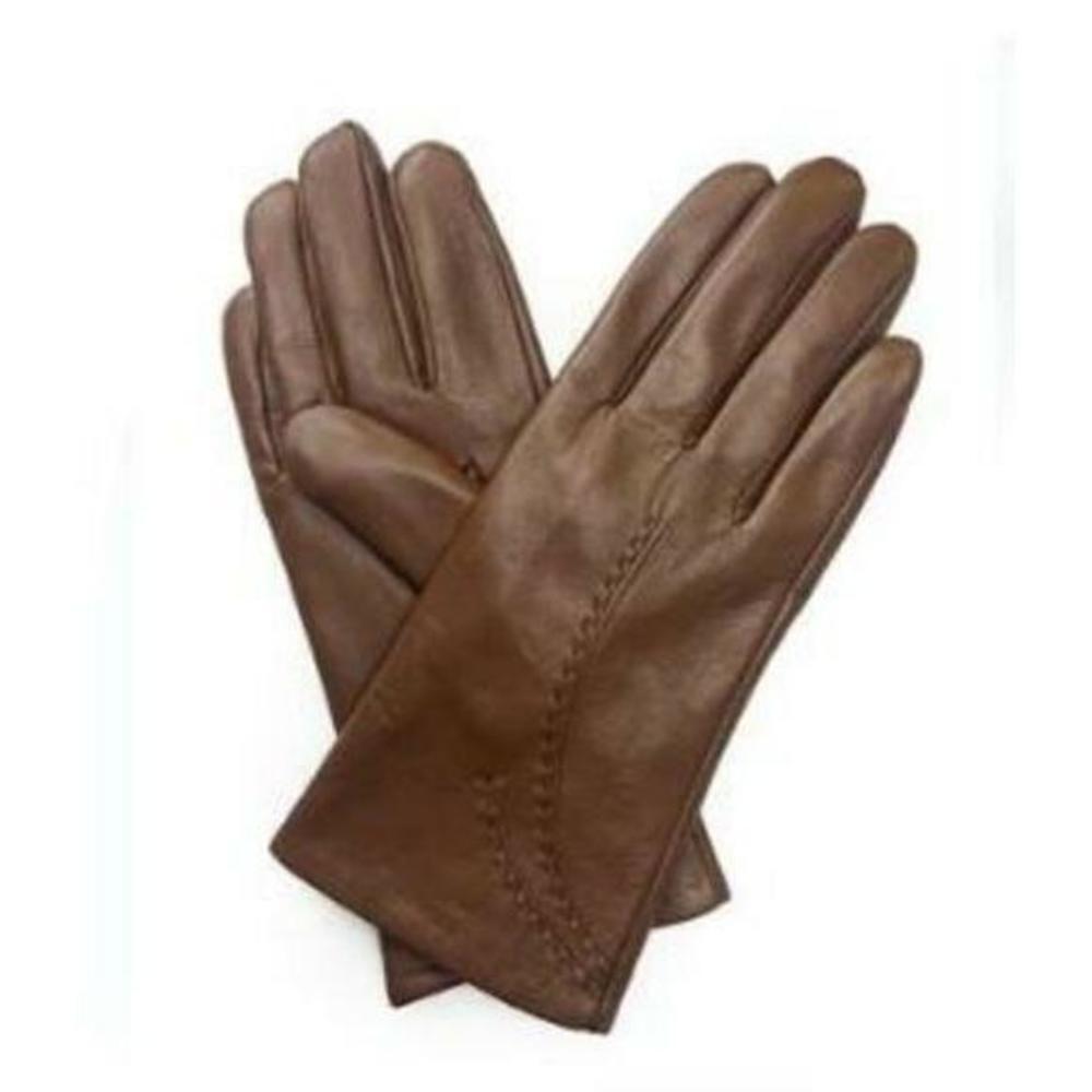 Marcus Adler Women's Stitched Brown Leather Glove L